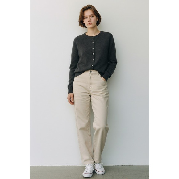 Peck & Peck Sweaters - Womens Black Cashmere Sweater Rhinestones Classic Goth Wedding Formal Church